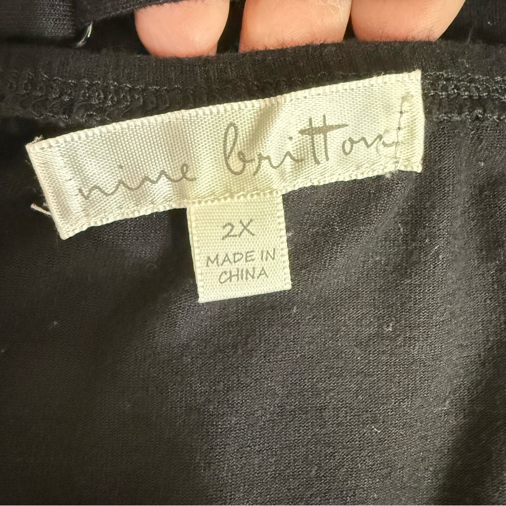 Nine Britton Stitch fix black tank top size 2X - Picture 5 of 6